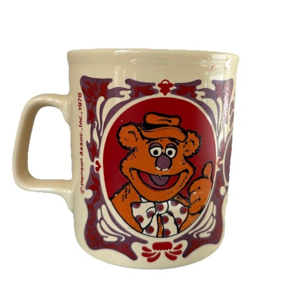 Vintage 1978 Fozzie Bear Mug The Muppet Show Jim Henson Kiln Craft Made England - Picture 5 of 11